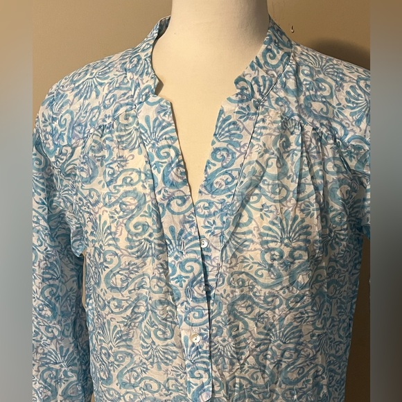 Roberta Roller Rabbit Medium Cotton Silk Blend Tunic/Beach Cover - Picture 2 of 8